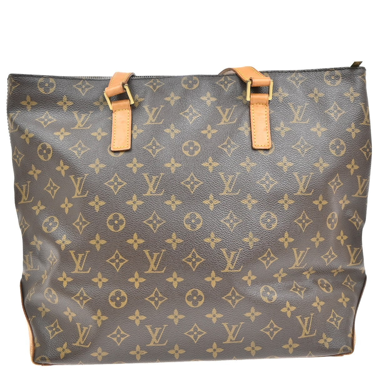 Louis Vuitton Cabas Mezzo Monogram Canvas, BROWN, CANVAS, Tote bag