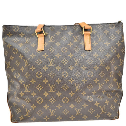 Louis Vuitton Cabas Mezzo Monogram Canvas, BROWN, CANVAS, Tote bag