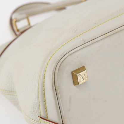 Louis Vuitton Suhali Lockit Handbag Leather, WHITE, LEATHER, Handbag