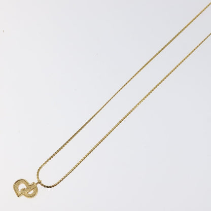 Christian Dior CD Pendant Necklace Metal, GOLD, METAL, Necklace