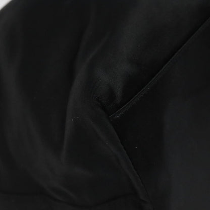 Prada Resin Handle Tote Satin, BLACK, SATIN, Tote bag