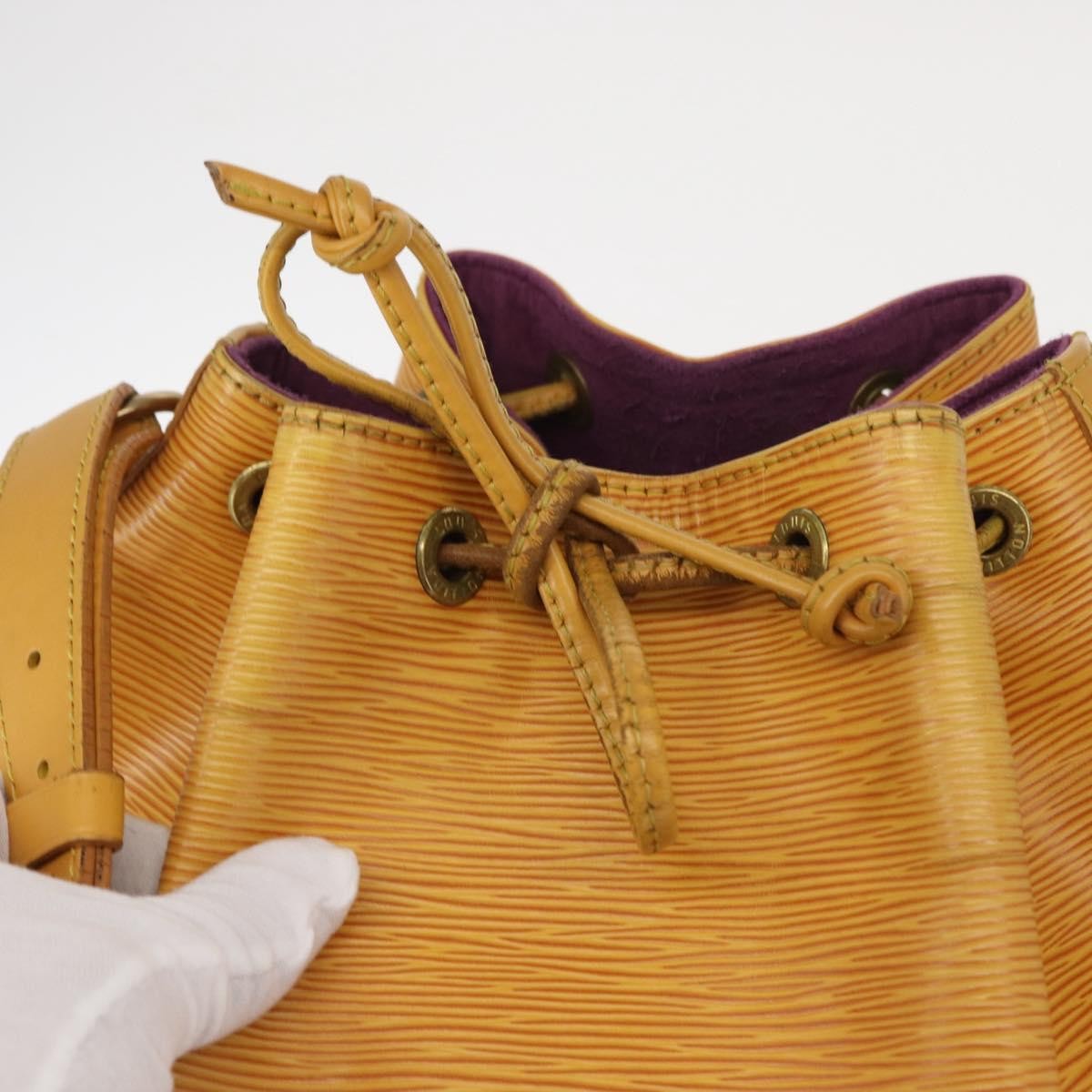 Louis Vuitton Noe Handbag Epi Leather, YELLOW, LEATHER, Shoulder bag