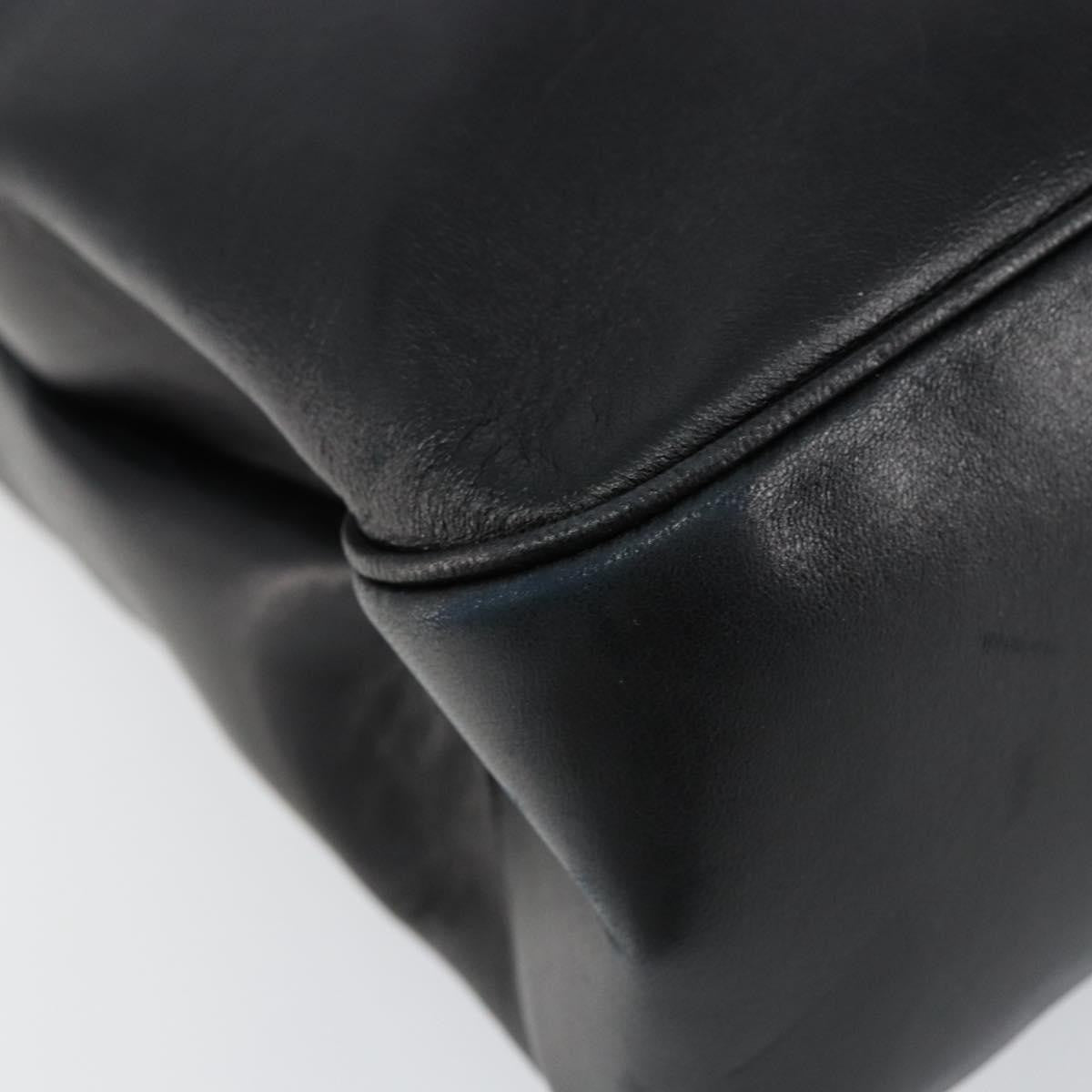 Salvatore Ferragamo Vala Shoulder Bag Leather, BLACK, LEATHER, Tote bag