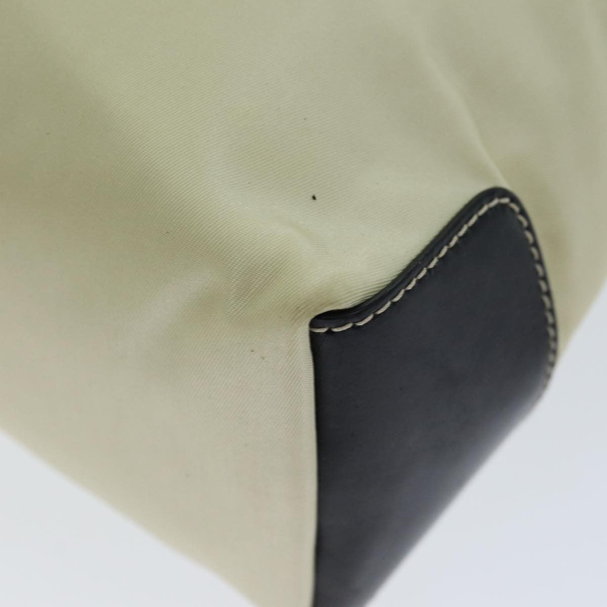 Prada Vintage Zip Handbag Tessuto, BEIGE, NYLON, Handbag