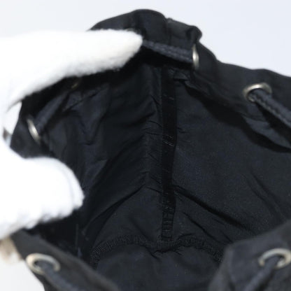 Prada Drawstring Travel Pouch Tessuto, BLACK, NYLON, Clutche & pouche
