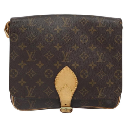 Louis Vuitton Cartouchiere Handbag Monogram Canvas, BROWN, CANVAS, Shoulder bag