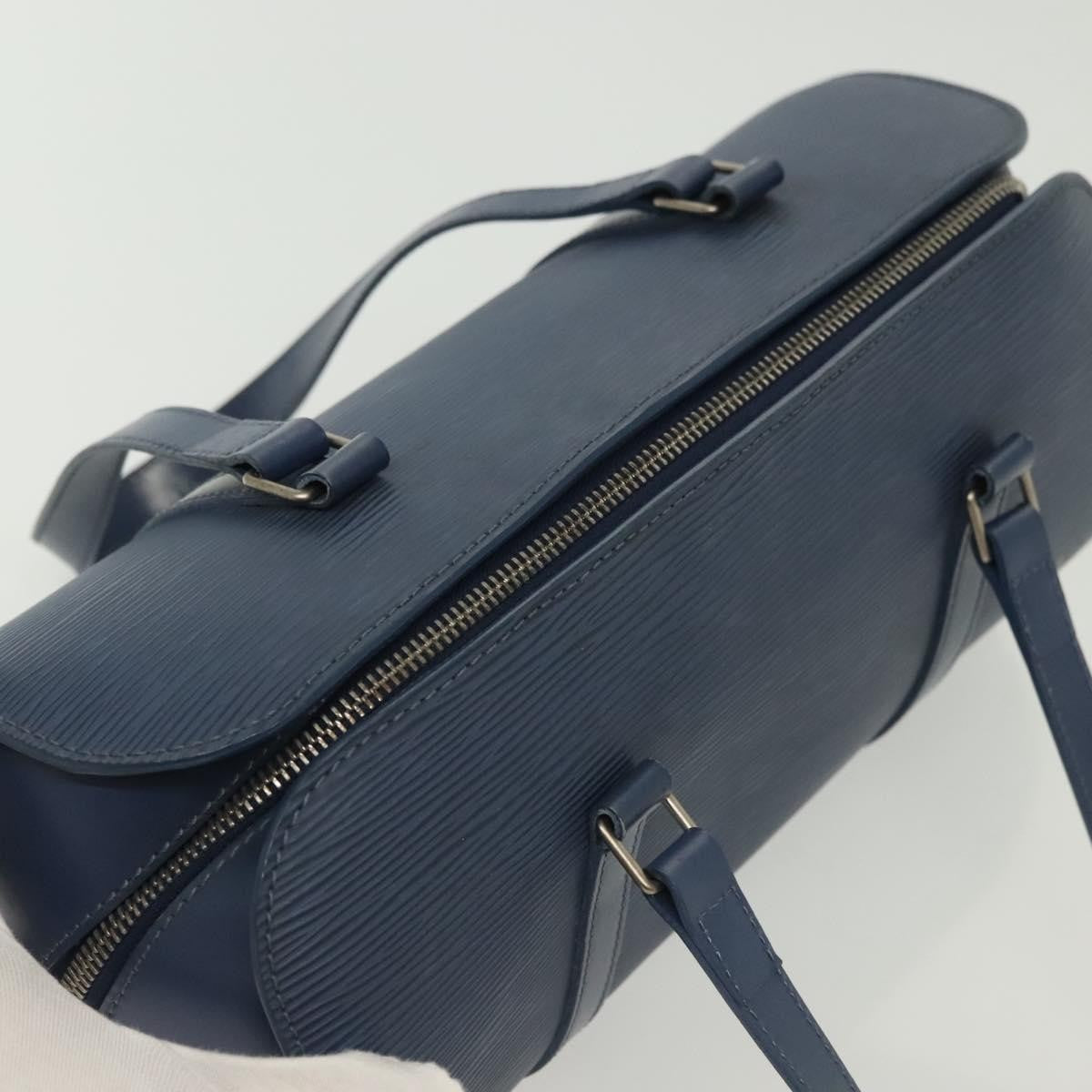Louis Vuitton Soufflot Handbag Epi Leather, BLUE, LEATHER, Handbag