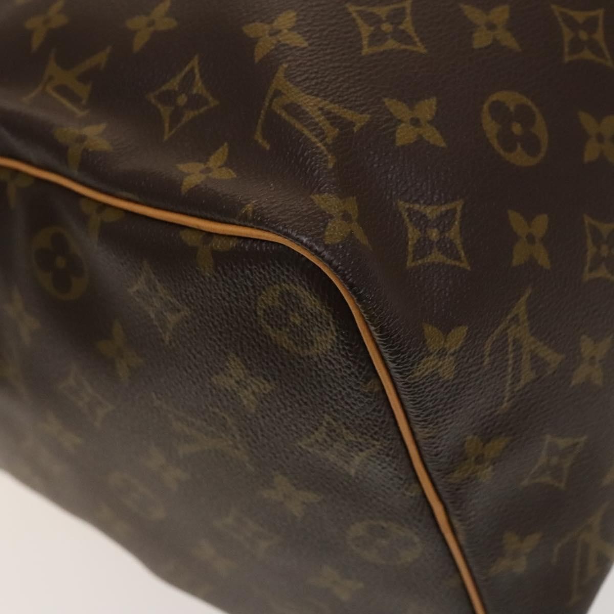 Louis Vuitton Keepall Bag Monogram Canvas, BROWN, CANVAS, Travel bag