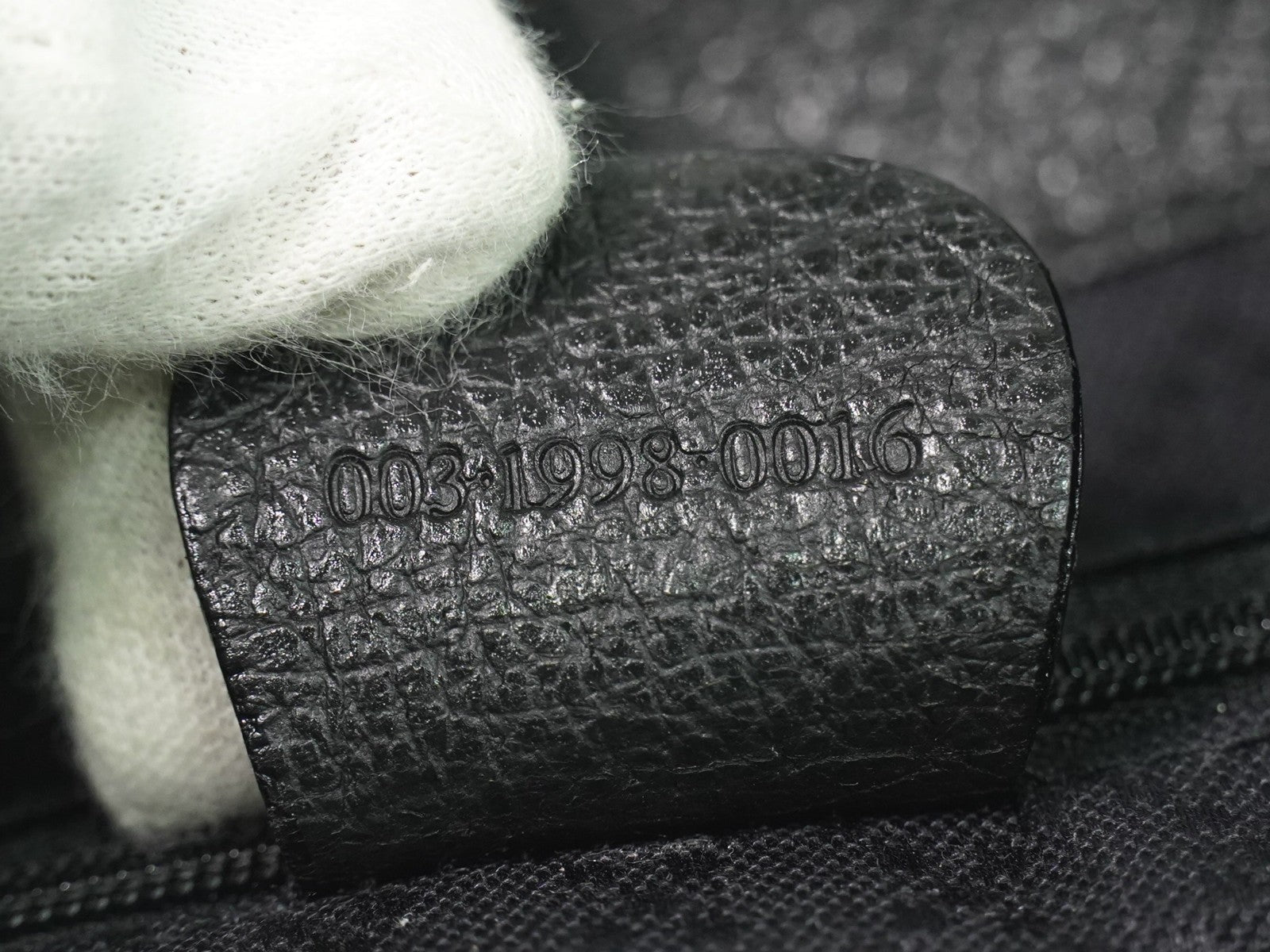 Gucci Vintage Bamboo Backpack Suede, BLACK, SUEDE, Backpack