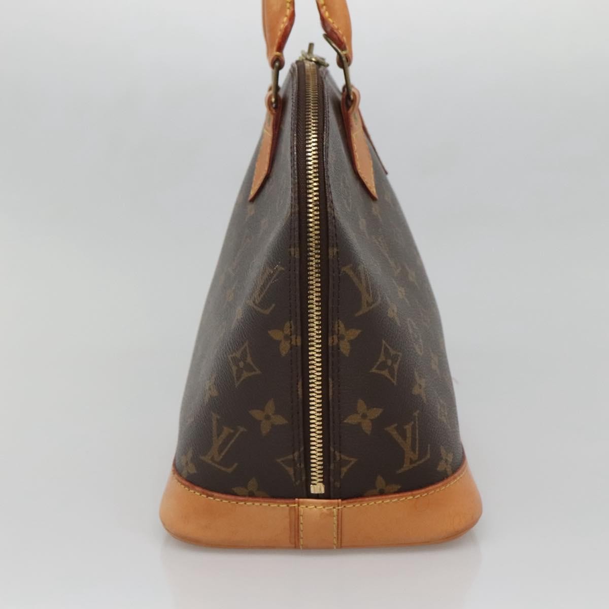 Louis Vuitton Alma Handbag Monogram Canvas, BROWN, CANVAS, Handbag