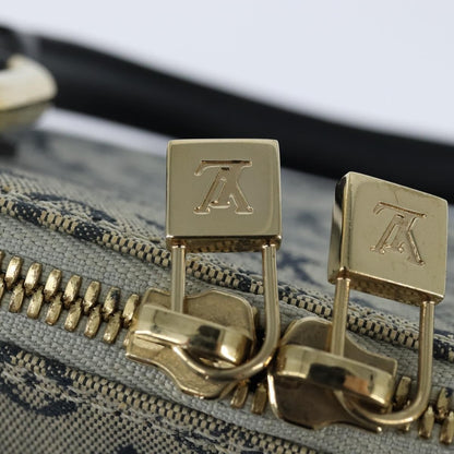 Louis Vuitton Alma Handbag Mini Lin, BLUE, CANVAS, Handbag