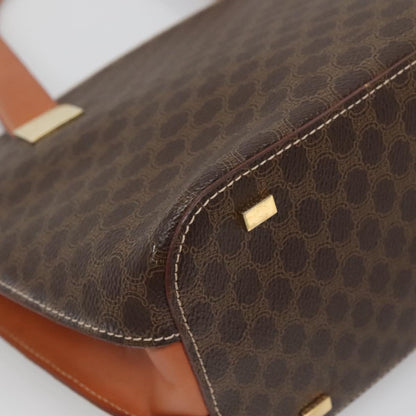 Celine Macadam Handbag Macadam with leather, BROWN, CANVAS, Handbag
