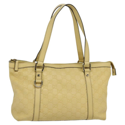Gucci Abbey Zip Tote Guccissima, YELLOW, CANVAS, Tote bag