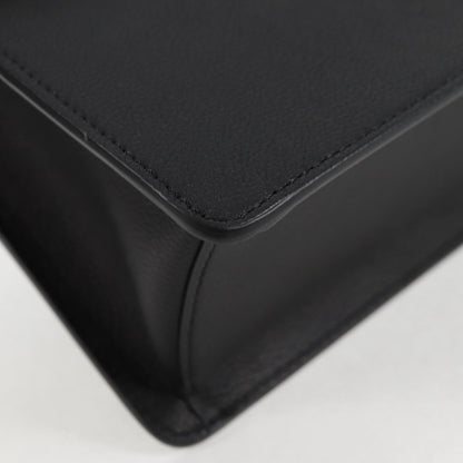 Versace La Medusa Top Handle Bag Leather, BLACK, LEATHER, Handbag