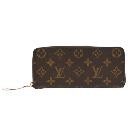 Louis Vuitton Clemence Wallet Monogram Canvas, BROWN, LEATHER, Wallets