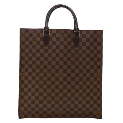 Louis Vuitton Sac Plat Bag Damier, BROWN, CANVAS, Handbag