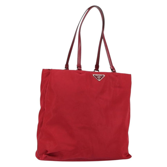 Prada Vintage Tote Tessuto, RED, NYLON, Tote bag