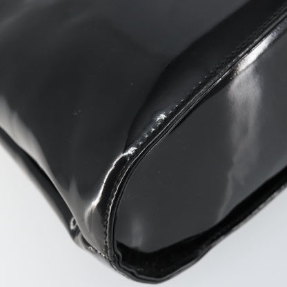Salvatore Ferragamo Wanda Handbag Patent Leather, BLACK, PATENT_LEATHER, Handbag