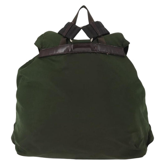 Prada Double Front Pocket Backpack Tessuto, KHAKI, NYLON, Backpack