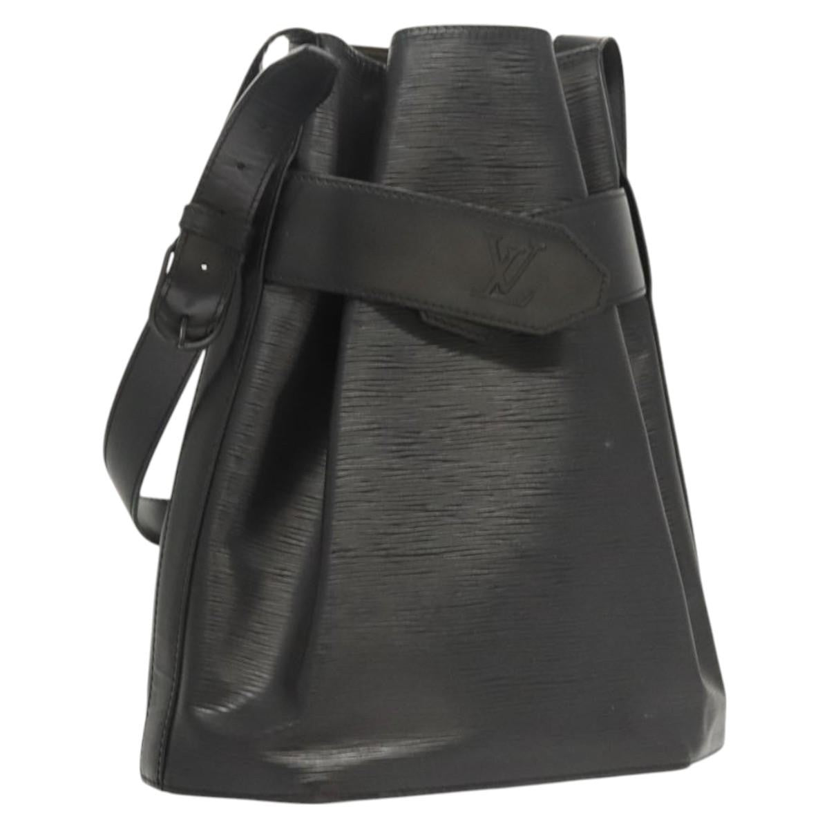 Louis Vuitton Vintage Sac d'Epaule Handbag Epi Leather, BLACK, LEATHER, Handbag