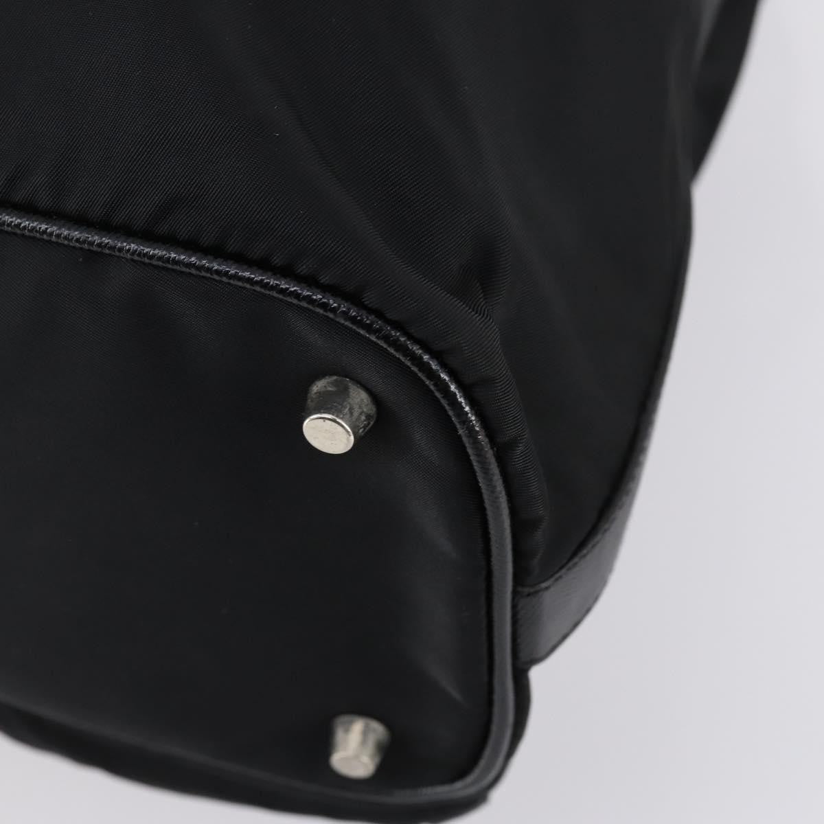 Prada Double Pocket Shoulder Bag Tessuto, BLACK, NYLON, Shoulder bag