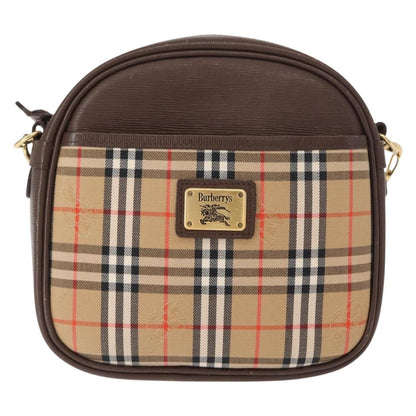 Burberry Nova check Shoulder bag Canvas, BEIGE, CANVAS, Shoulder bag