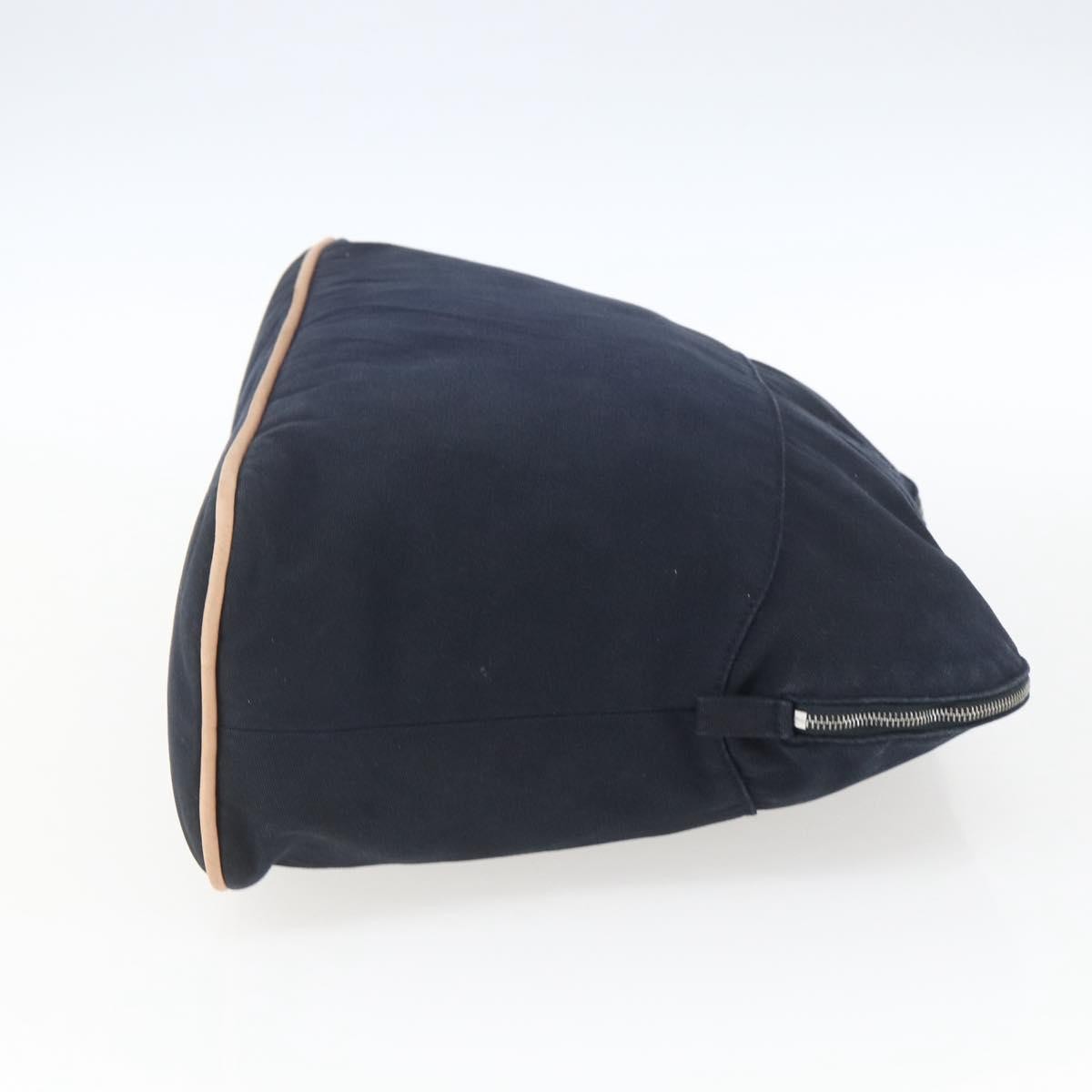 Hermes Bolide Travel Pouch Canvas, NAVY, CANVAS, Clutche & pouche