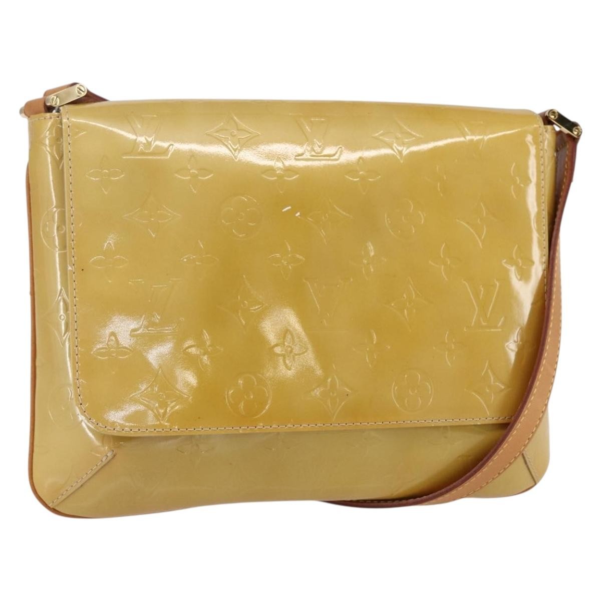 Louis Vuitton Thompson Street Handbag Monogram Vernis, BEIGE, PATENT_LEATHER, Shoulder bag