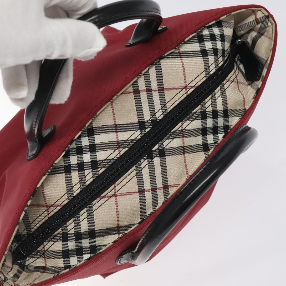 Burberry Nova Check Tote Nylon, RED, NYLON, Tote bag