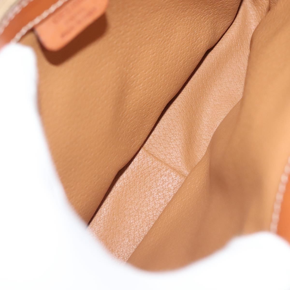 Celine Vintage Convertible Top Handle Bag Macadam Coated Canvas, BROWN, CANVAS, Handbag