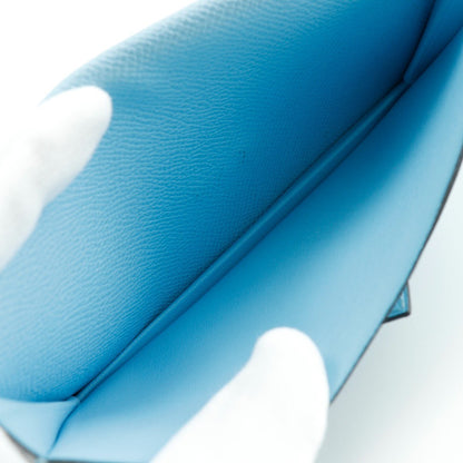 Hermes Bearn Wallet Epsom, BLUE, LEATHER, Wallets