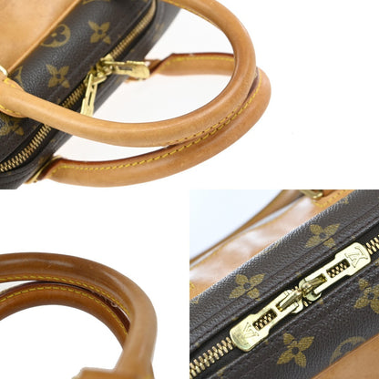 Louis Vuitton Deauville Handbag Monogram Canvas, BROWN, CANVAS, Handbag