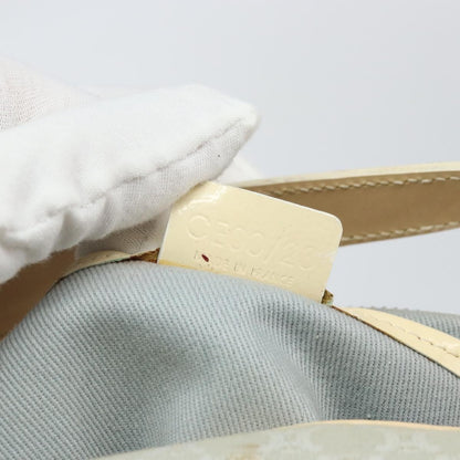 Celine Macadam Handbag Macadam with leather, SILVER, CANVAS, Handbag