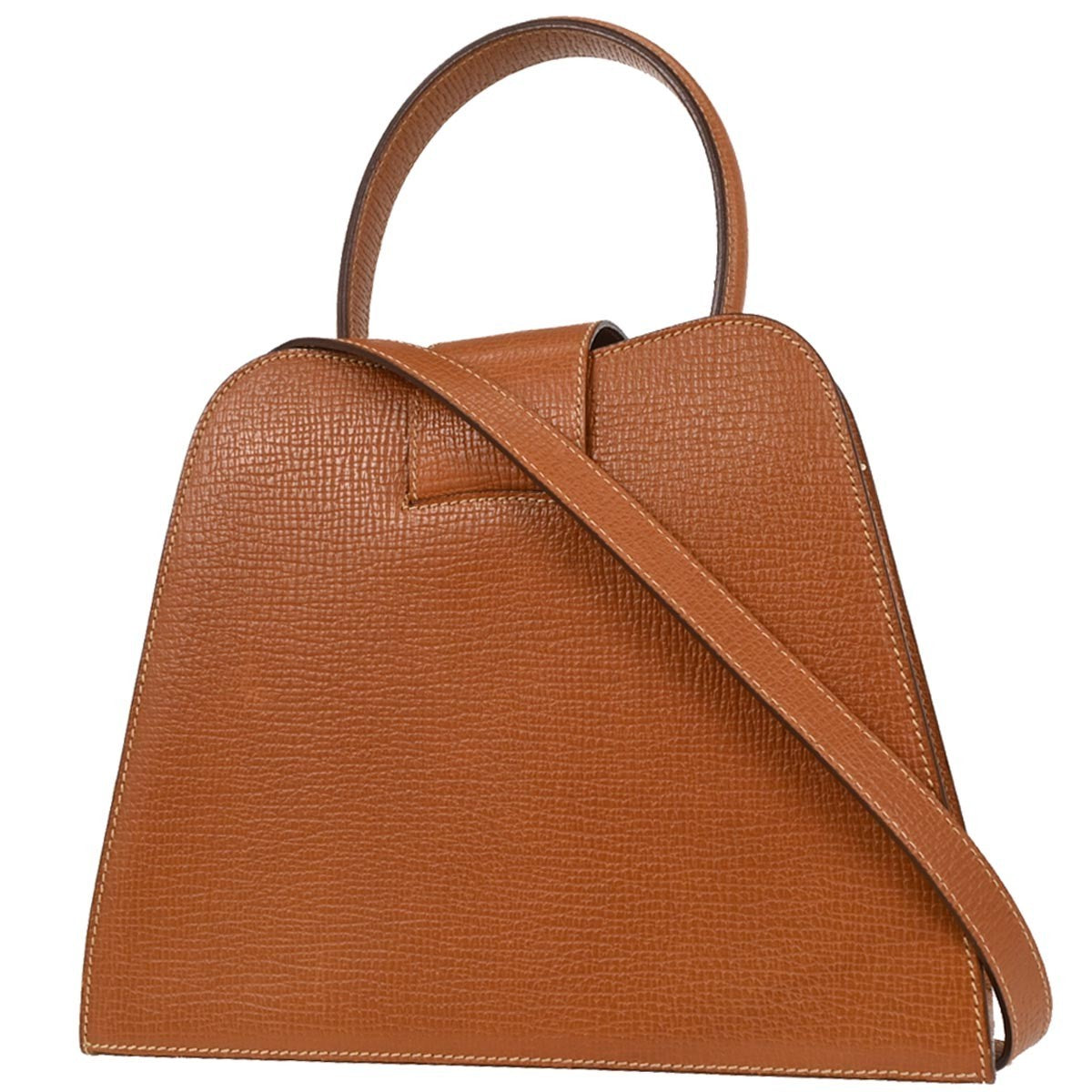 Loewe Turn Lock Leather, BROWN, LEATHER, Handbag