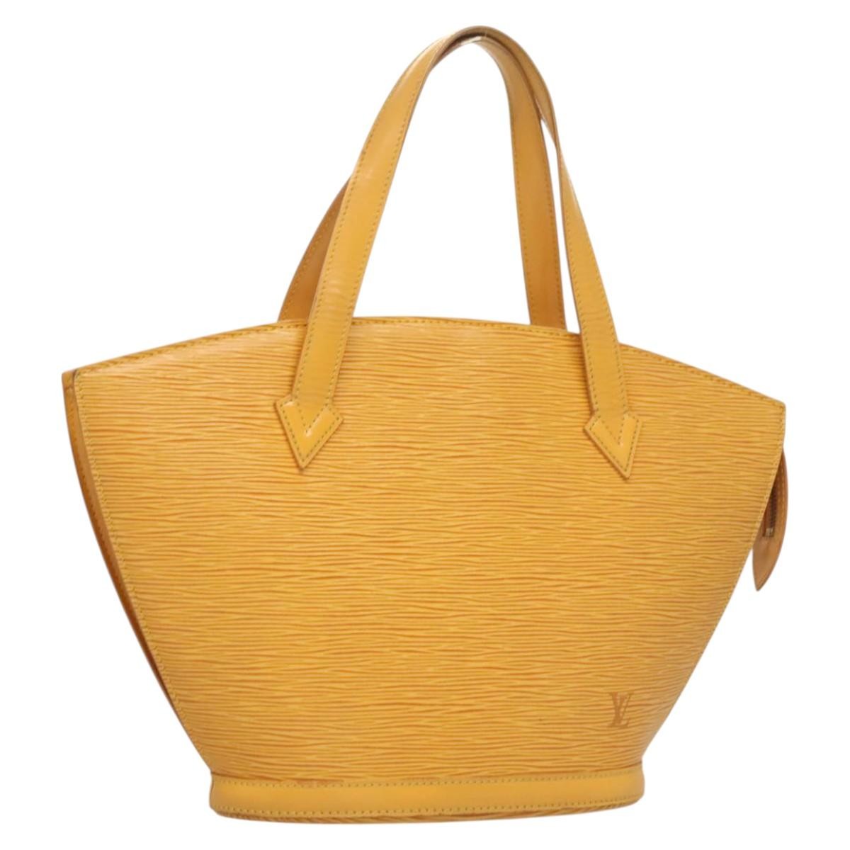 Louis Vuitton Saint Jacques Handbag Epi Leather, YELLOW, LEATHER, Handbag