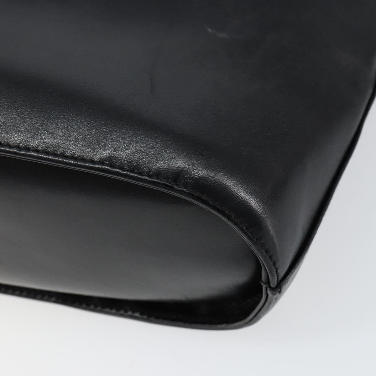 Salvatore Ferragamo Vintage Handbag Leather, BLACK, LEATHER, Handbag