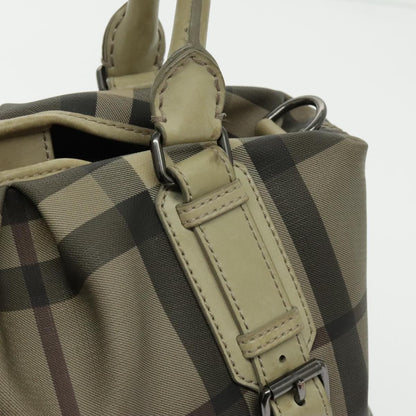 Burberry Nova Check Handbag Nova Check Canvas and leather, BEIGE, CANVAS, Handbag