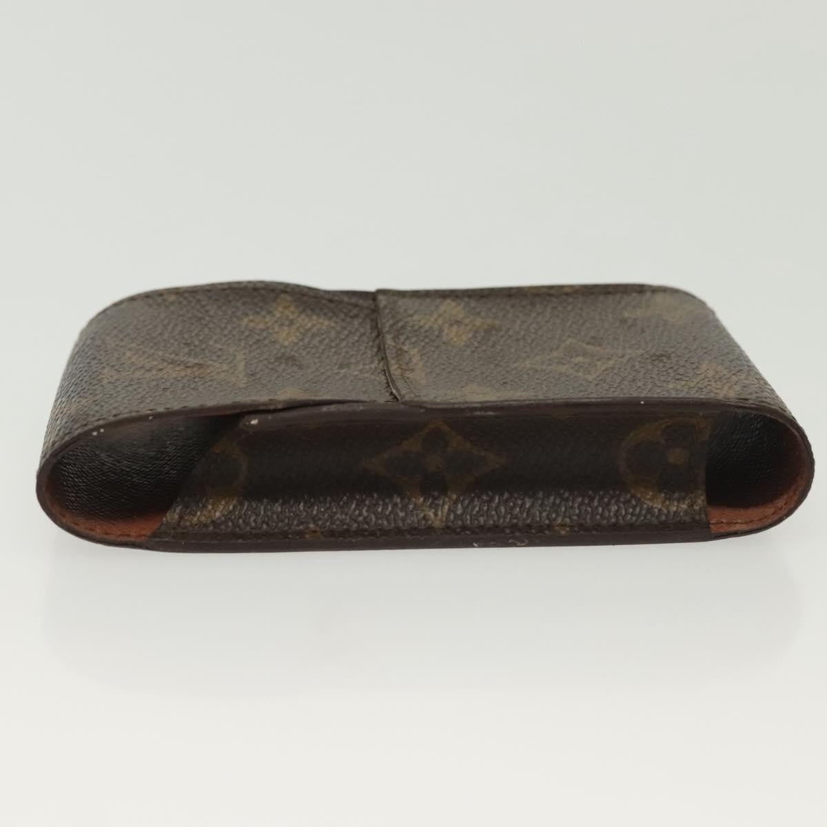 Louis Vuitton Etui Cigarette Case Monogram canvas, BROWN, CANVAS, Toiletry Case