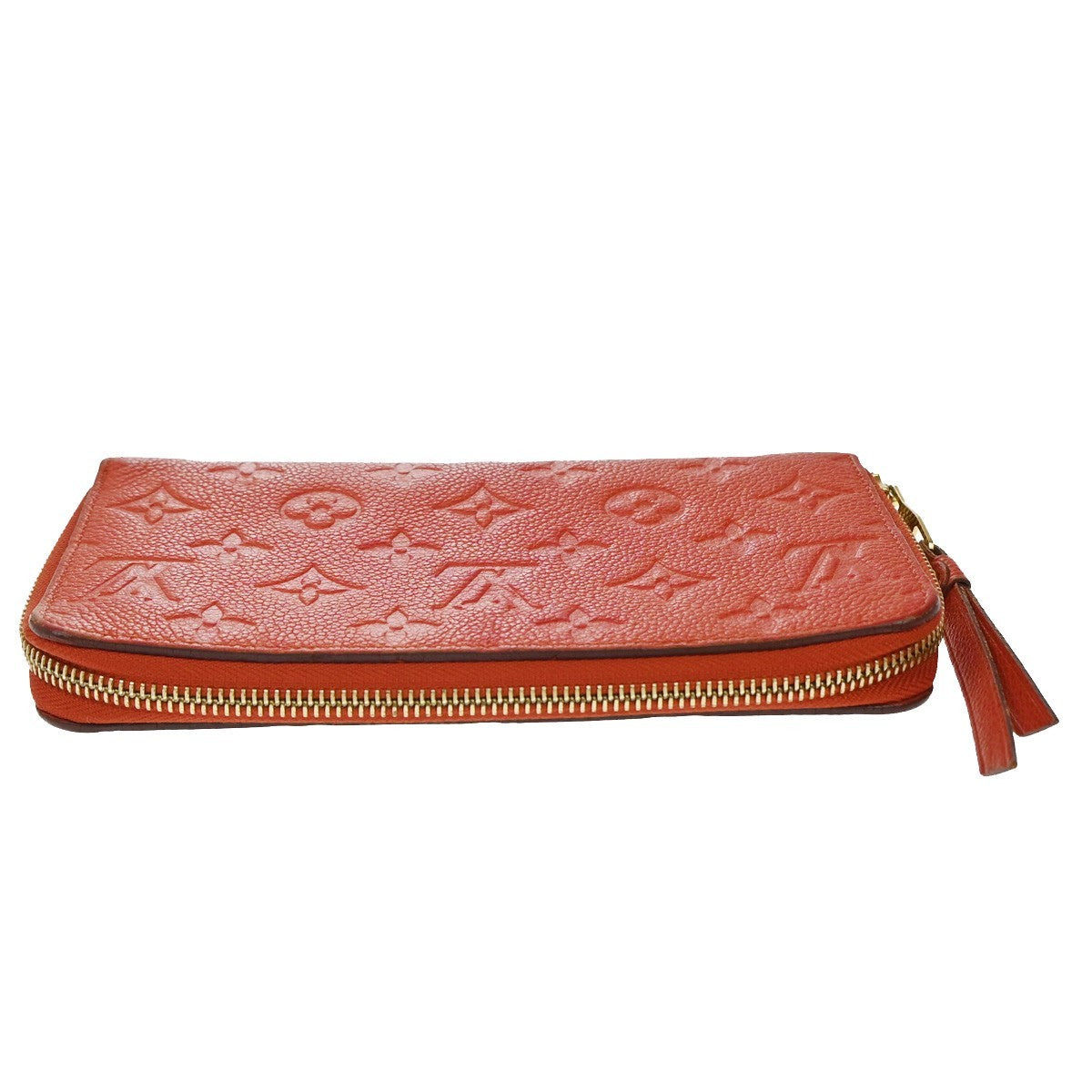 Louis Vuitton Secret Wallet Monogram Empreinte Leather, ORANGE, LEATHER, Wallets