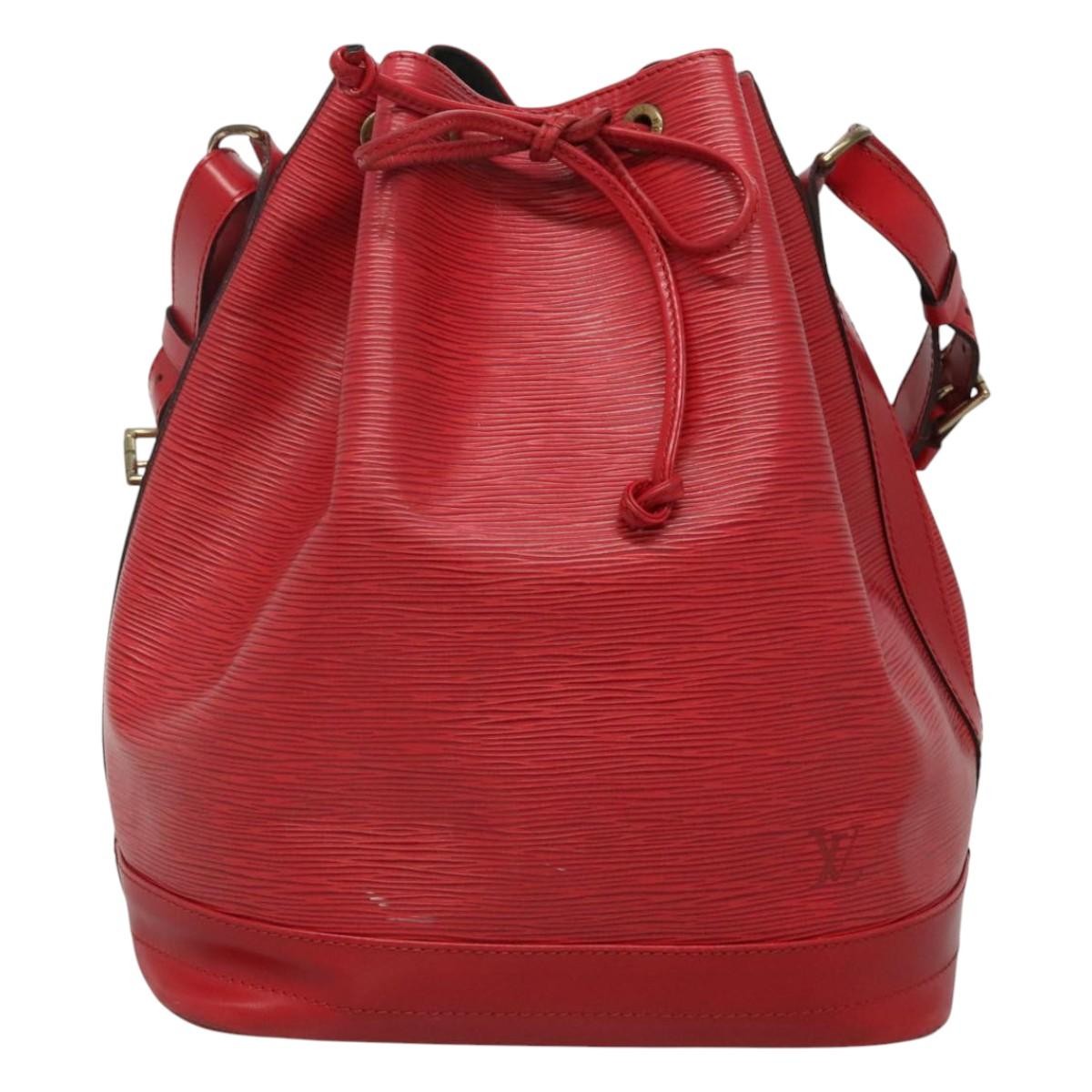 Louis Vuitton Noe Handbag Epi leather, RED, LEATHER, Handbag