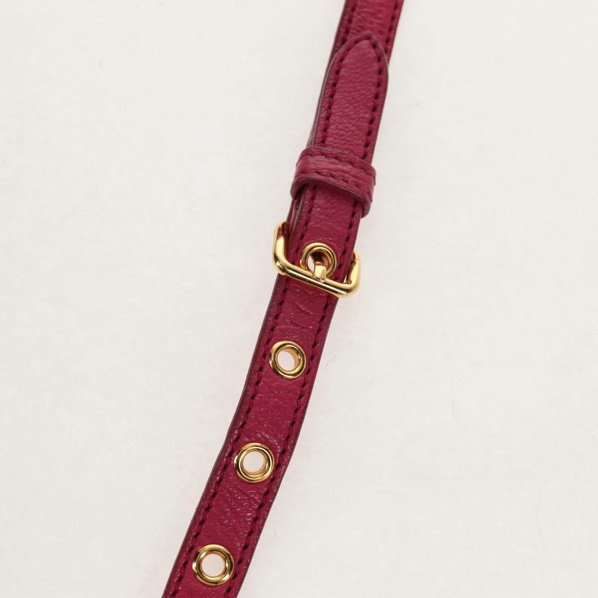 Miu Miu Madras Convertible Lock Tote Leather, PINK, LEATHER, Handbag