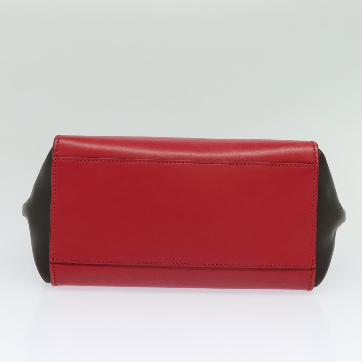 Salvatore Ferragamo Sofia Satchel Leather, RED, LEATHER, Handbag