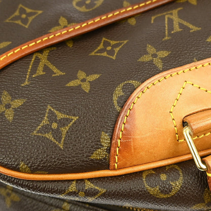 Louis Vuitton Deauville Handbag Monogram Canvas, BROWN, CANVAS, Handbag