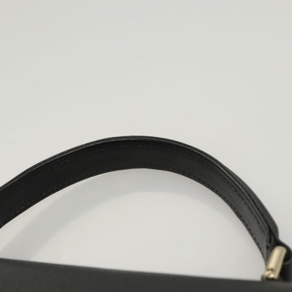 Burberry Vintage Handbag Leather, BLACK, LEATHER, Handbag