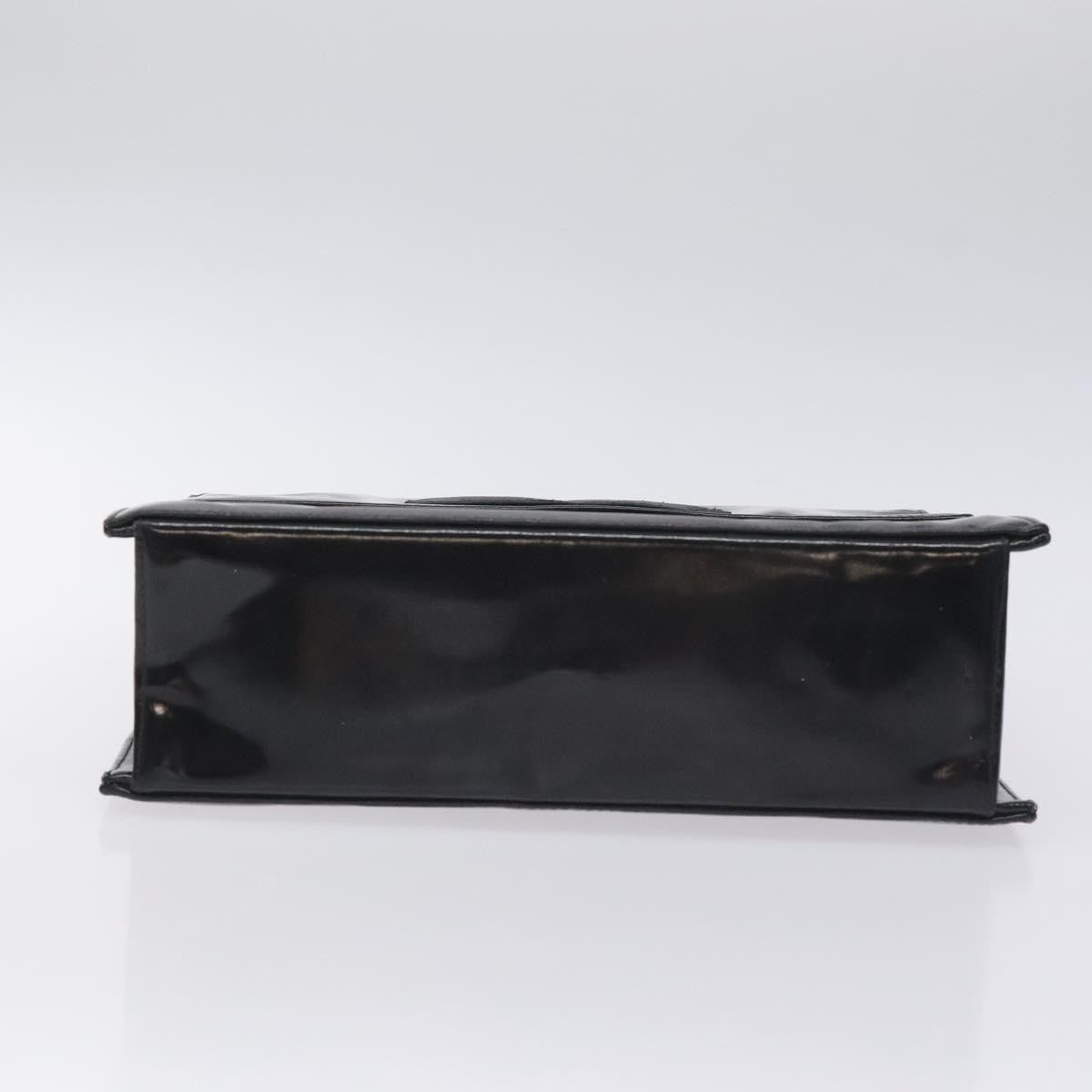 Chanel Vintage CC Box Flap Bag Patent Leather, BLACK, PATENT_LEATHER, Handbag
