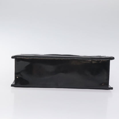 Chanel Vintage CC Box Flap Bag Patent Leather, BLACK, PATENT_LEATHER, Handbag