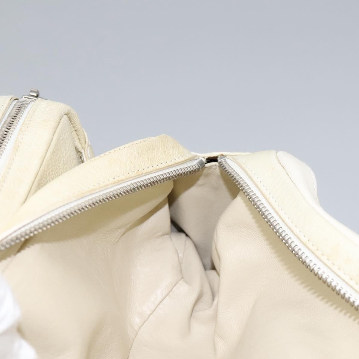 Bvlgari Chandra Satchel Leather, BEIGE, LEATHER, Handbag