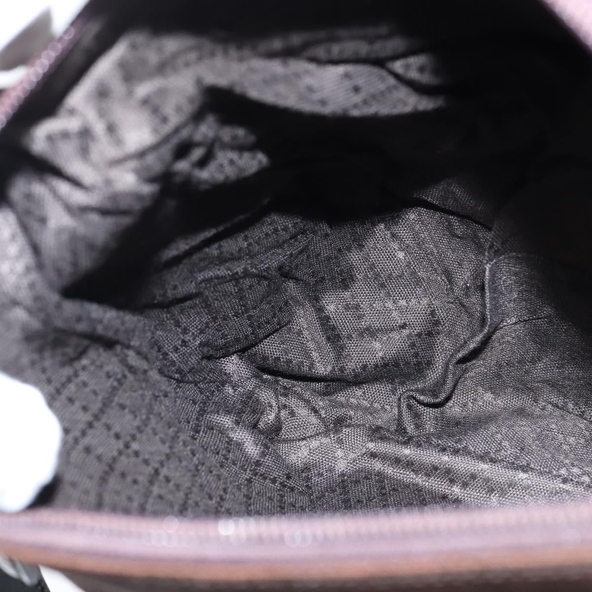 Gucci Vintage Bamboo Handle Bag Nylon, BROWN, NYLON, Handbag