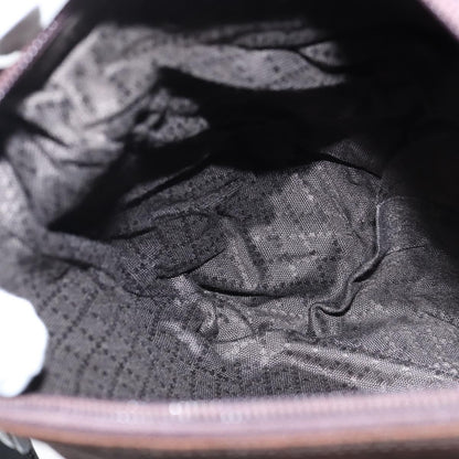 Gucci Vintage Bamboo Handle Bag Nylon, BROWN, NYLON, Handbag