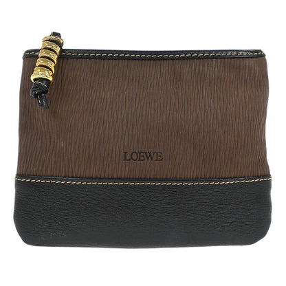 Loewe Velazquez Clutch Bag Leather, Brown, Leather, Clutch